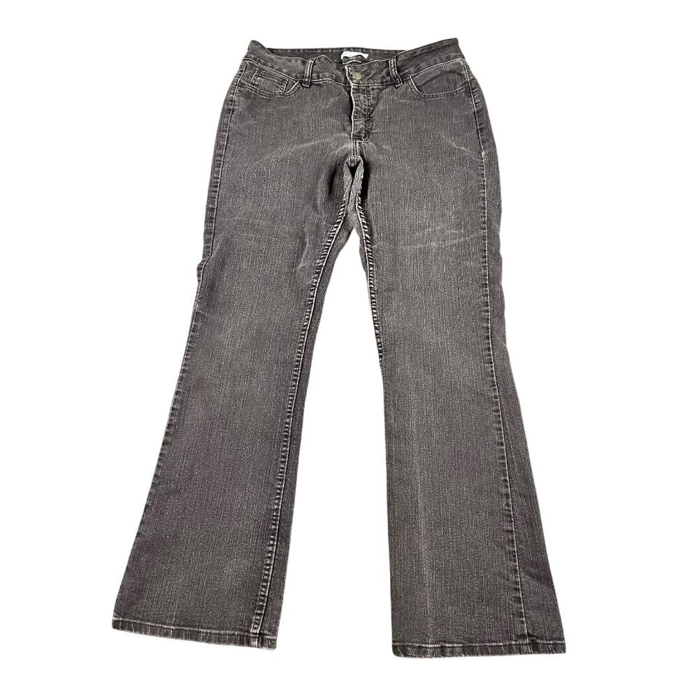Riders by Lee Jeans Women's 14M Mid Rise Boot Cut Black Denim Stretch